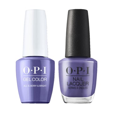 OPI HPN11 All is Berry & Bright - Gel Polish & Matching Nail Lacquer Duo Set 0.5oz