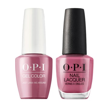 OPI H72 Just Lanai-ing Around - Gel Polish & Matching Nail Lacquer Duo Set 0.5oz