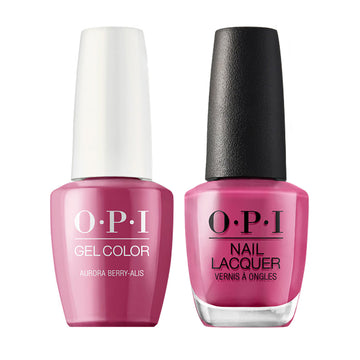 OPI I64 Aurora Berry-alis - Gel Polish & Matching Nail Lacquer Duo Set 0.5oz