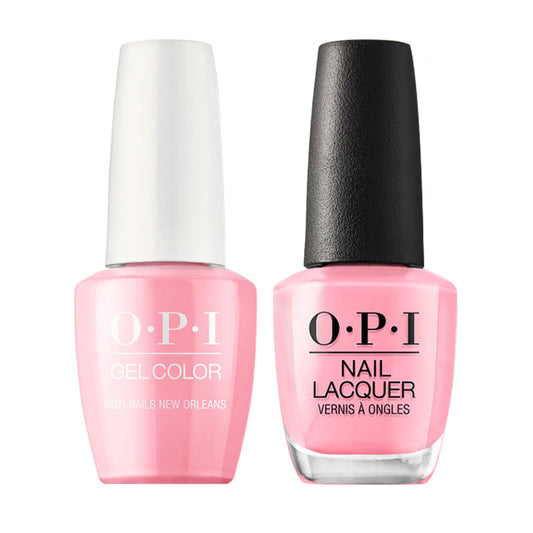 OPI N53 Suzi Nails New Orleans - Gel Polish & Matching Nail Lacquer Duo Set 0.5oz