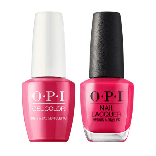 OPI N56 She’s a Bad Muffuletta! - Gel Polish & Matching Nail Lacquer Duo Set 0.5oz