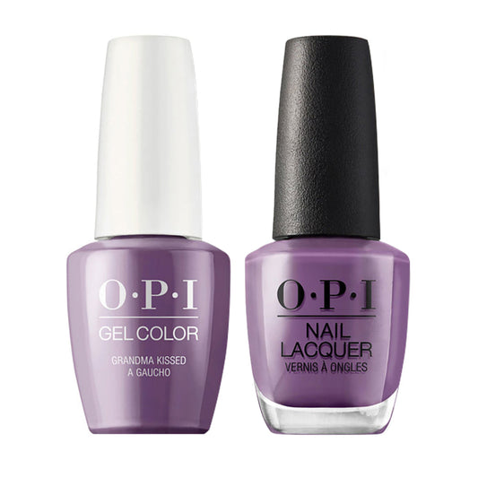 OPI P35 Grandma Kissed A Gaucho - Gel Polish & Matching Nail Lacquer Duo Set 0.5oz