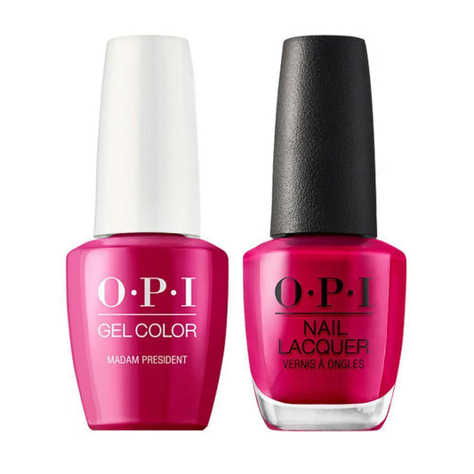 OPI W62 Madam President - Gel Polish & Matching Nail Lacquer Duo Set 0.5oz